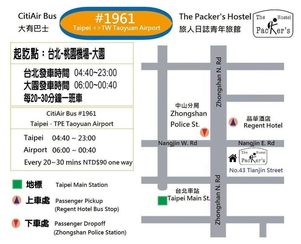 The Packer'S Hostel Taipei Eksteriør bilde